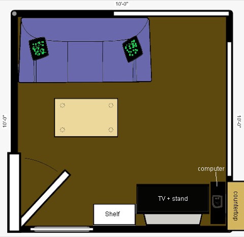 Arrange furniture